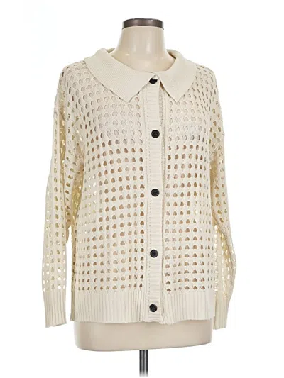 Pre-owned Unbranded Cardigan Sweater In Ivory