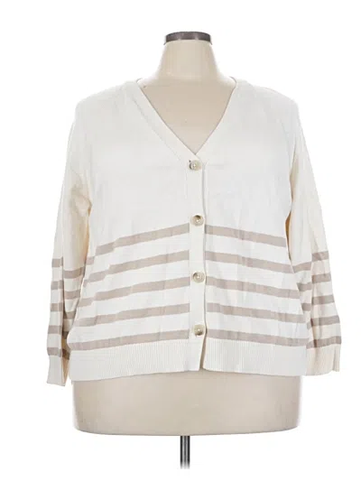 Pre-owned Unbranded Cardigan Sweater In Ivory