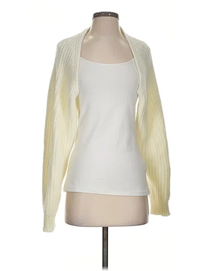 Pre-owned Unbranded Cardigan Sweater In Ivory