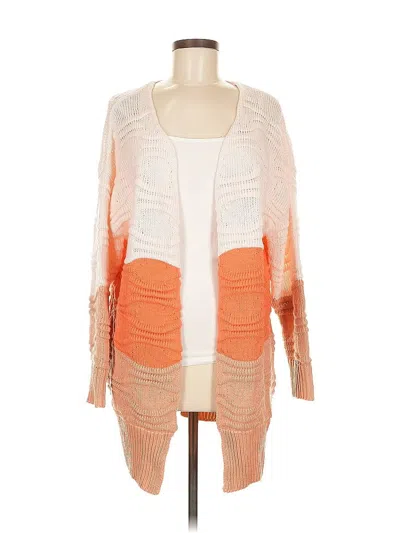 Pre-owned Unbranded Cardigan Sweater In Orange