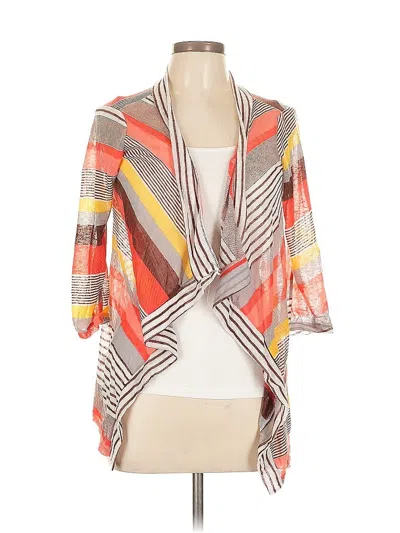 Pre-owned Unbranded Cardigan Sweater In Orange