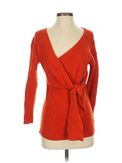 Pre-owned Unbranded Cardigan Sweater In Orange