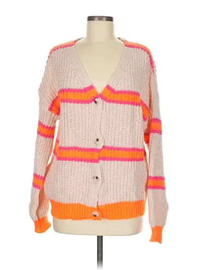 Pre-owned Unbranded Cardigan Sweater In Orange