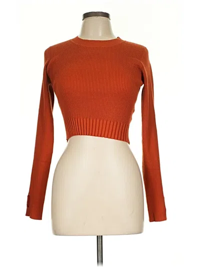 Pre-owned Unbranded Cardigan Sweater In Orange