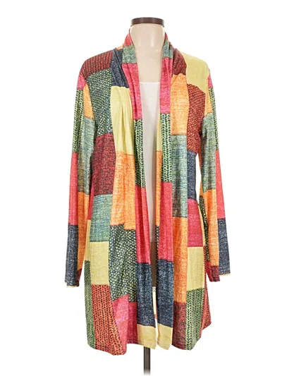 Pre-owned Unbranded Cardigan Sweater In Orange