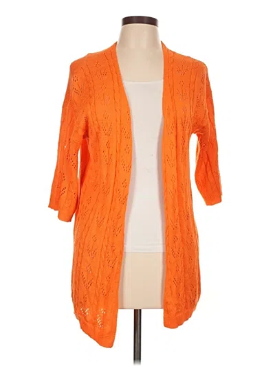Pre-owned Unbranded Cardigan Sweater In Orange