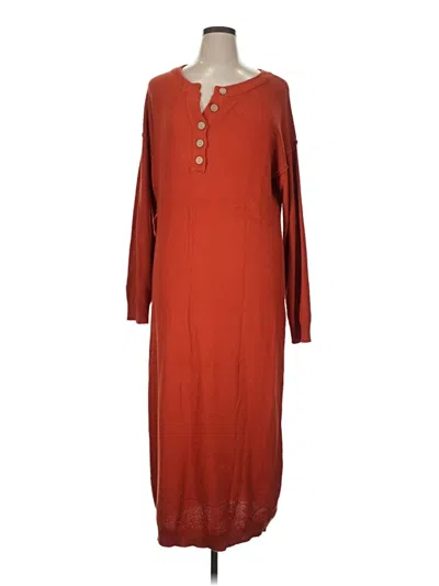 Pre-owned Unbranded Cardigan Sweater In Orange