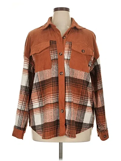 Pre-owned Unbranded Cardigan Sweater In Orange