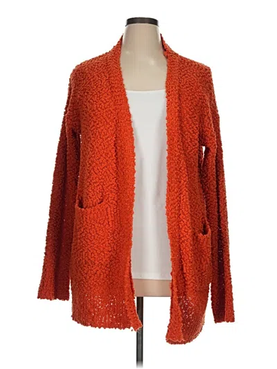 Pre-owned Unbranded Cardigan Sweater In Orange