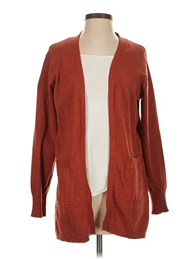 Pre-owned Unbranded Cardigan Sweater In Orange