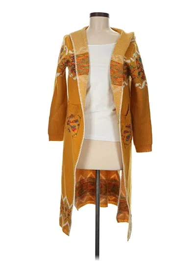 Pre-owned Unbranded Cardigan Sweater In Orange