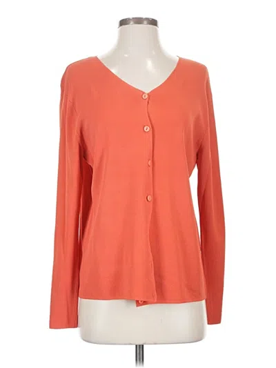 Pre-owned Unbranded Cardigan Sweater In Orange
