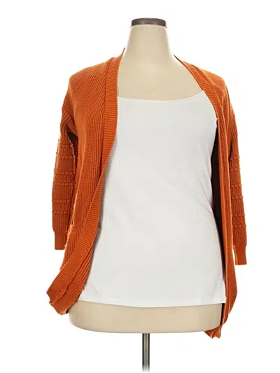 Pre-owned Unbranded Cardigan Sweater In Orange