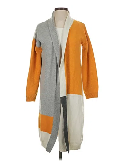 Pre-owned Unbranded Cardigan Sweater In Orange
