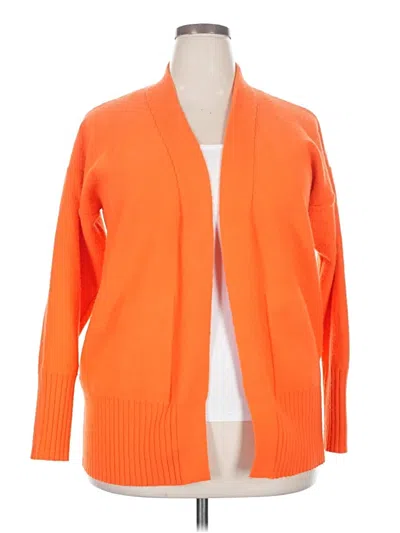 Pre-owned Unbranded Cardigan Sweater In Orange
