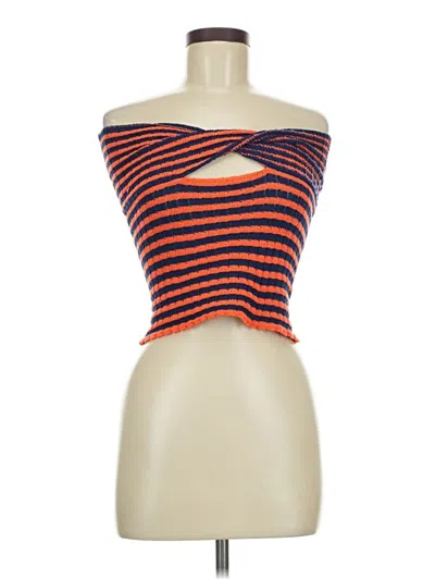 Pre-owned Unbranded Cardigan Sweater In Orange