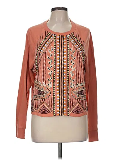 Pre-owned Unbranded Cardigan Sweater In Orange