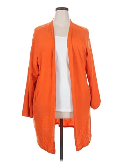 Pre-owned Unbranded Cardigan Sweater In Orange