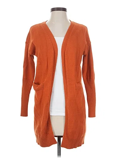 Pre-owned Unbranded Cardigan Sweater In Orange
