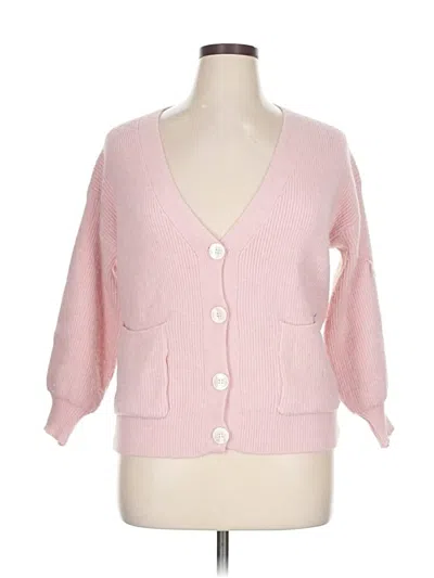 Pre-owned Unbranded Cardigan Sweater In Pink