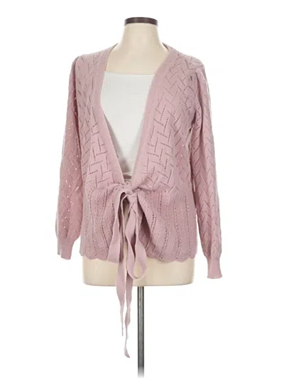 Pre-owned Unbranded Cardigan Sweater In Pink