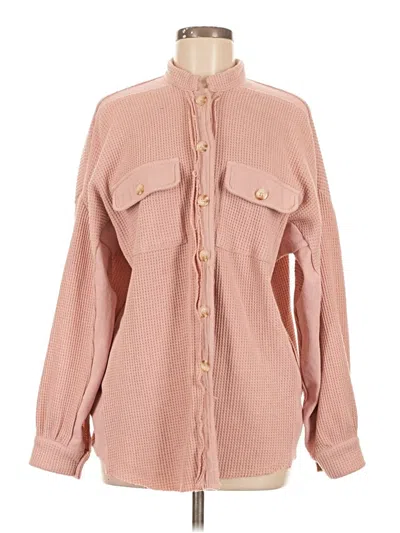 Pre-owned Unbranded Cardigan Sweater In Pink