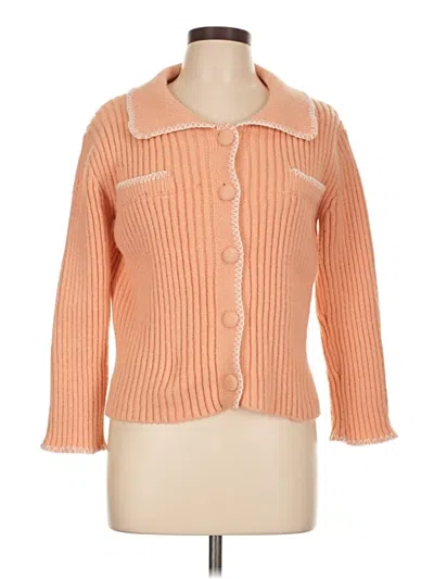 Pre-owned Unbranded Cardigan Sweater In Pink