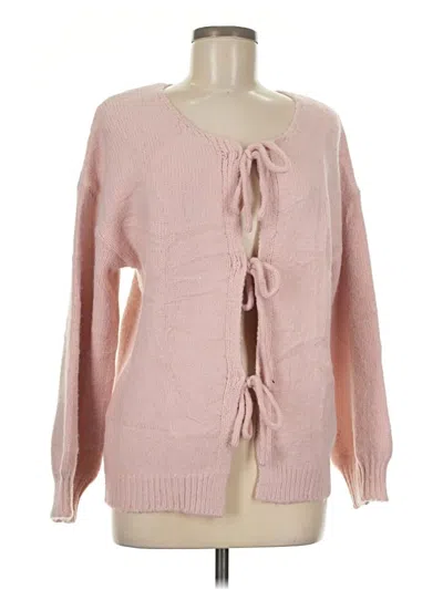 Pre-owned Unbranded Cardigan Sweater In Pink