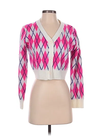 Pre-owned Unbranded Cardigan Sweater In Pink