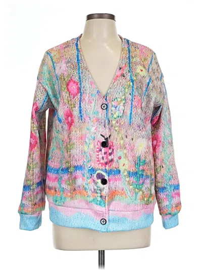 Pre-owned Unbranded Cardigan Sweater In Pink