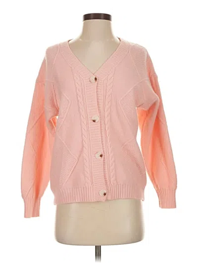 Pre-owned Unbranded Cardigan Sweater In Pink
