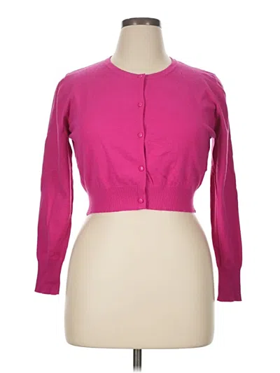 Pre-owned Unbranded Cardigan Sweater In Pink