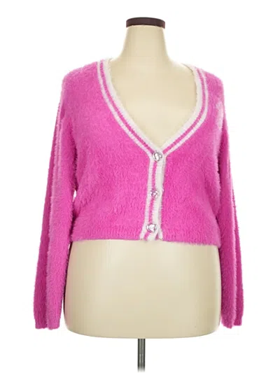 Pre-owned Unbranded Cardigan Sweater In Pink