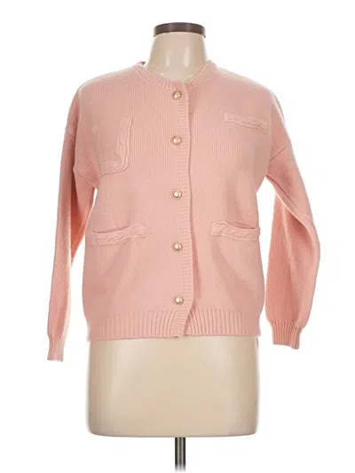 Pre-owned Unbranded Cardigan Sweater In Pink