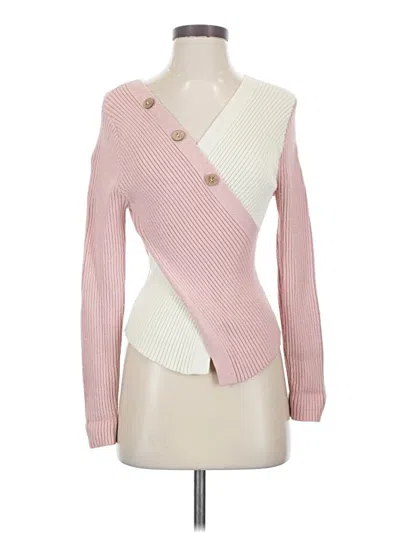 Pre-owned Unbranded Cardigan Sweater In Pink