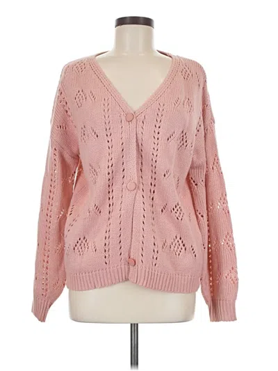 Pre-owned Unbranded Cardigan Sweater In Pink