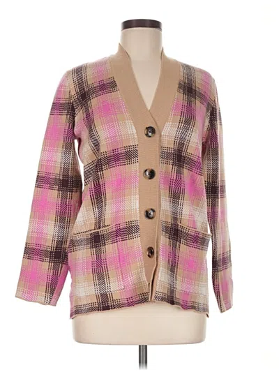 Pre-owned Unbranded Cardigan Sweater In Pink