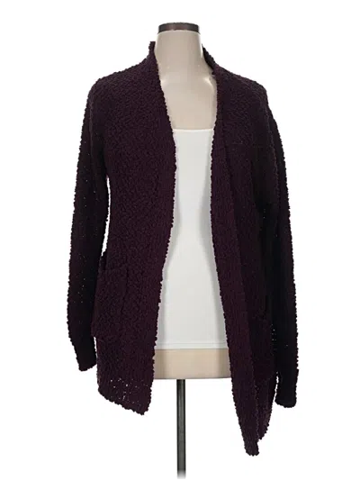 Pre-owned Unbranded Cardigan Sweater In Purple