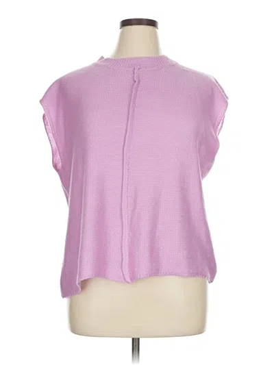 Pre-owned Unbranded Cardigan Sweater In Purple