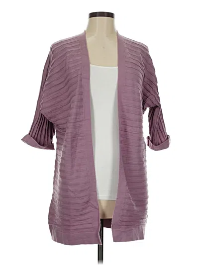 Pre-owned Unbranded Cardigan Sweater In Purple