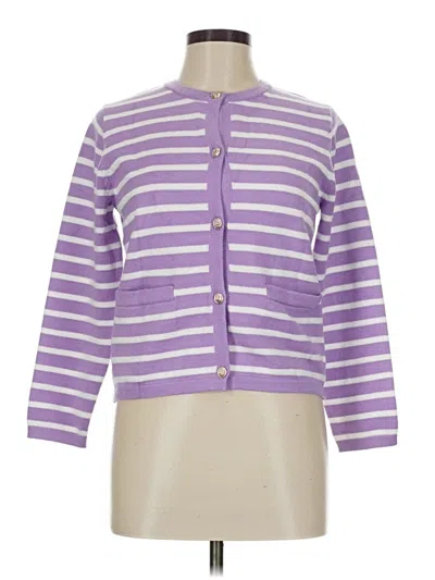 Pre-owned Unbranded Cardigan Sweater In Purple