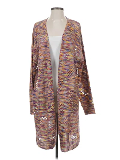 Pre-owned Unbranded Cardigan Sweater In Purple