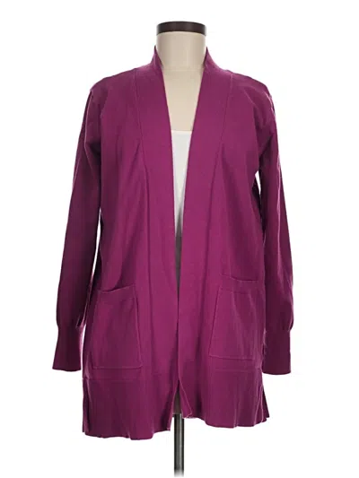 Pre-owned Unbranded Cardigan Sweater In Purple