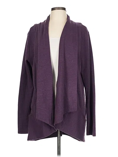 Pre-owned Unbranded Cardigan Sweater In Purple