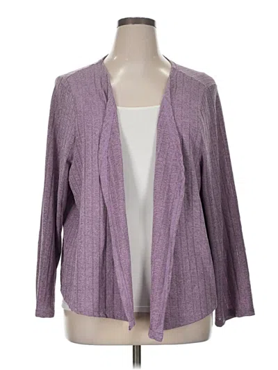 Pre-owned Unbranded Cardigan Sweater In Purple