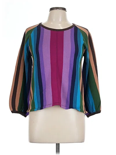 Pre-owned Unbranded Cardigan Sweater In Purple