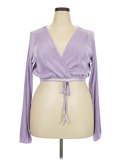 Pre-owned Unbranded Cardigan Sweater In Purple
