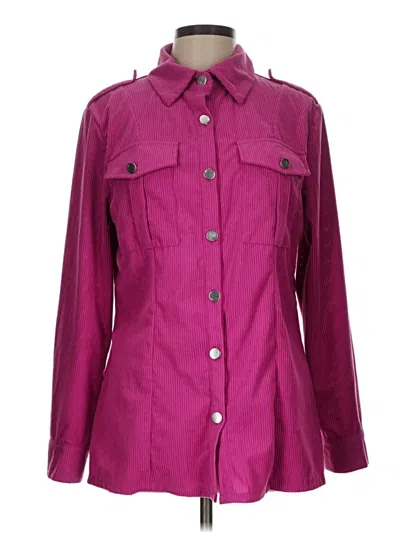 Pre-owned Unbranded Cardigan Sweater In Purple