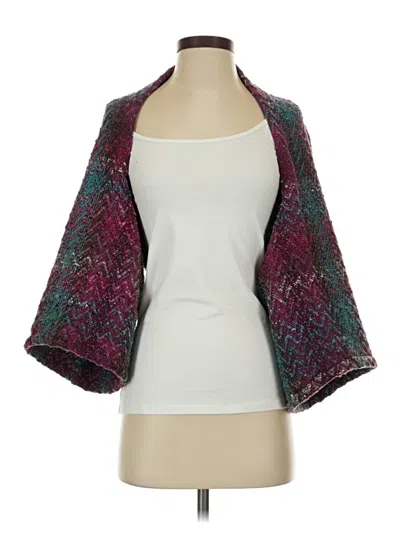 Pre-owned Unbranded Cardigan Sweater In Purple