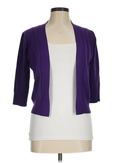 Pre-owned Unbranded Cardigan Sweater In Purple